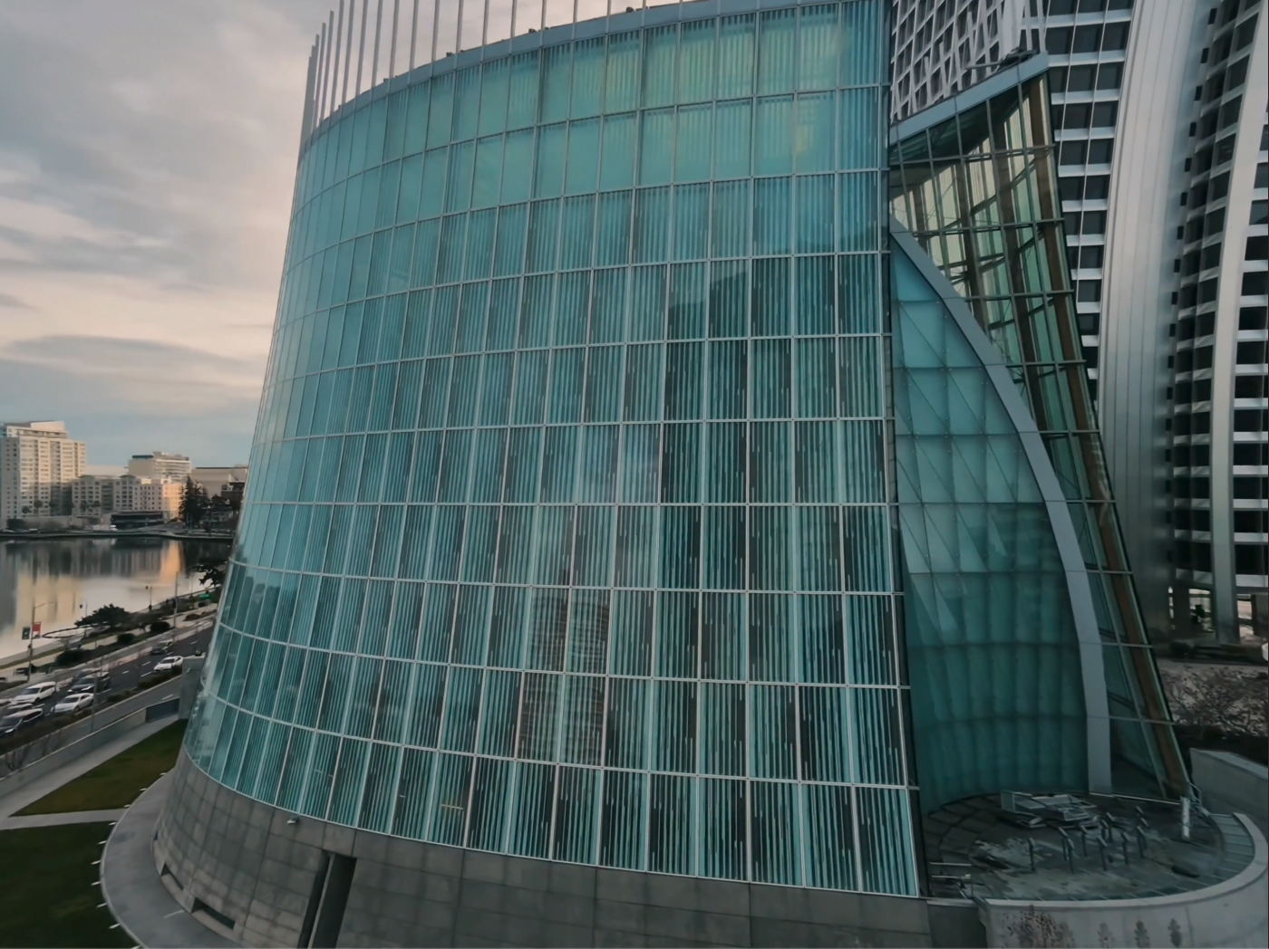 Aerial cathedral view